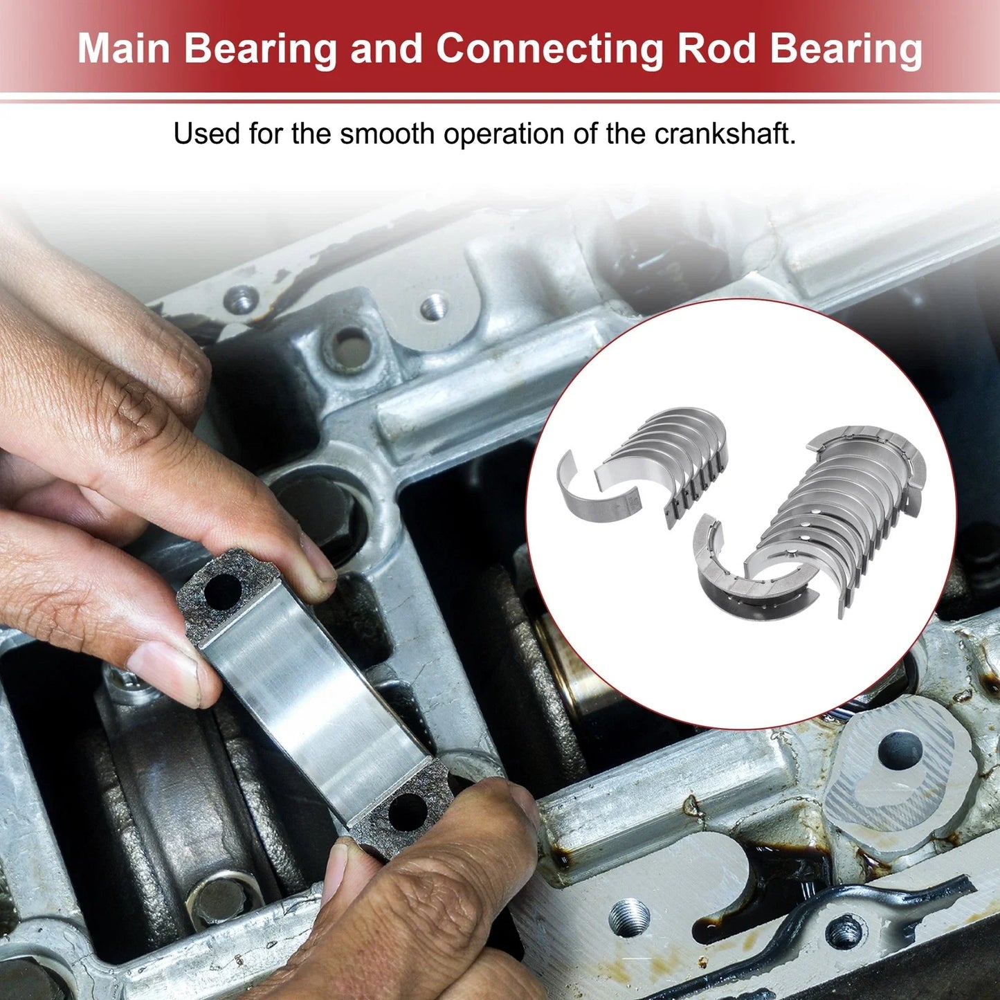 Main Bearing and Connecting Rod Bearing Kit for BMW 330i (2015-2022)