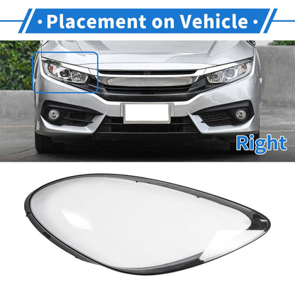 1 Pcs Headlight Lens Cover for Porsche 718 (2017–2022) Clear Black