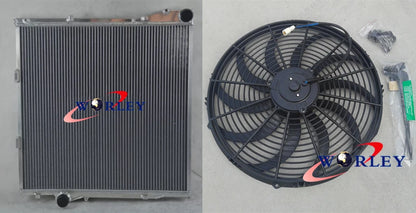 3 Row Aluminum Radiator with Fan for BMW X5 E53 (2000–2006)