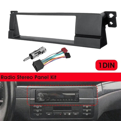 1Din Radio Fascia Adaptor & Harness for BMW 3 Series E46 (1998–2005)