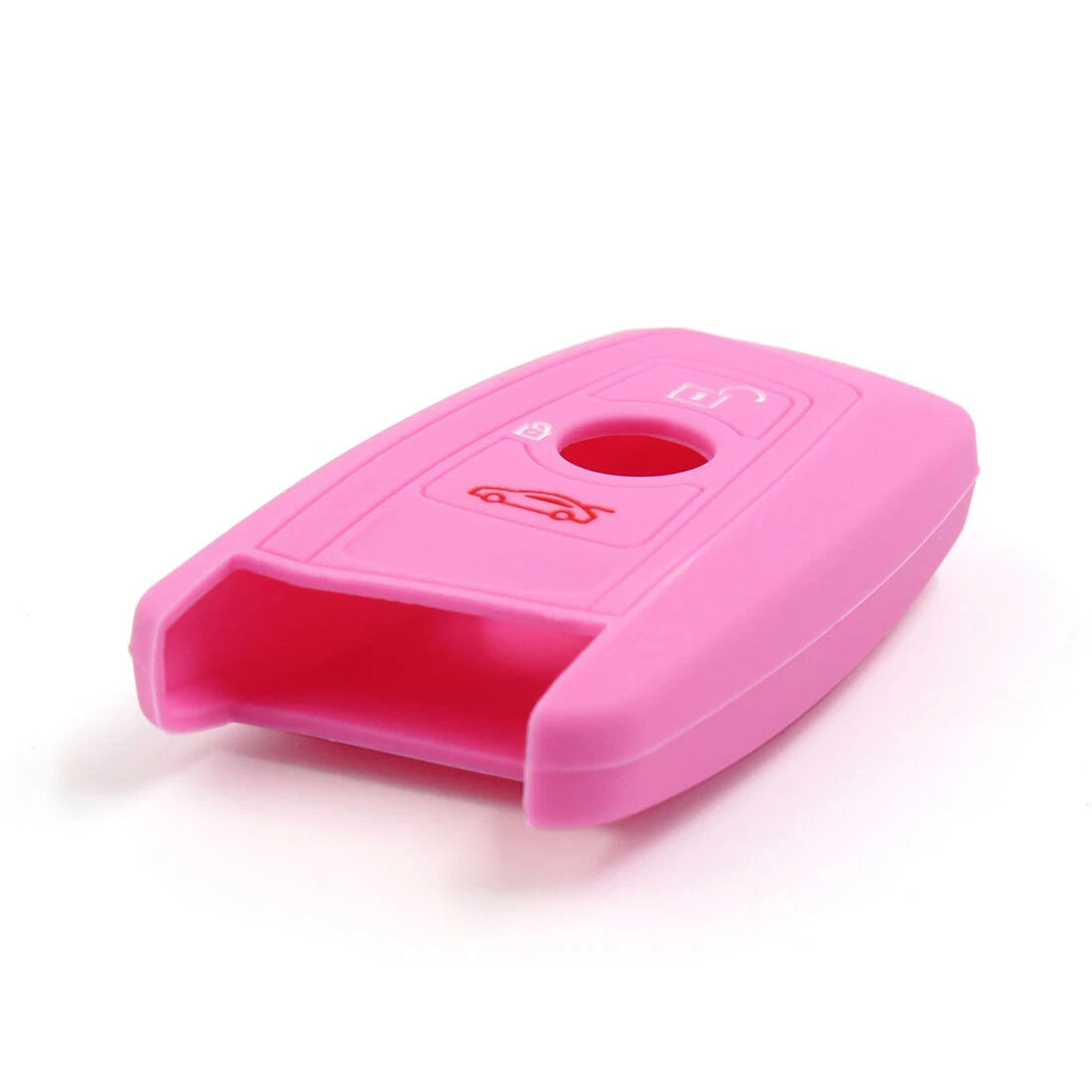 Pink Silicone Key Fob Cover for BMW 1 3 5 7 Series (2000–2023)