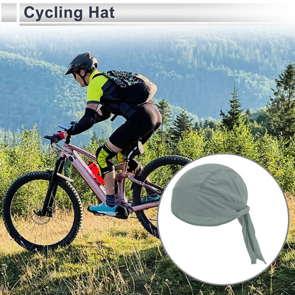 Cycling Hat for Universal Fit (30x15cm) - Sweat Wicking, Breathable, Light Gray