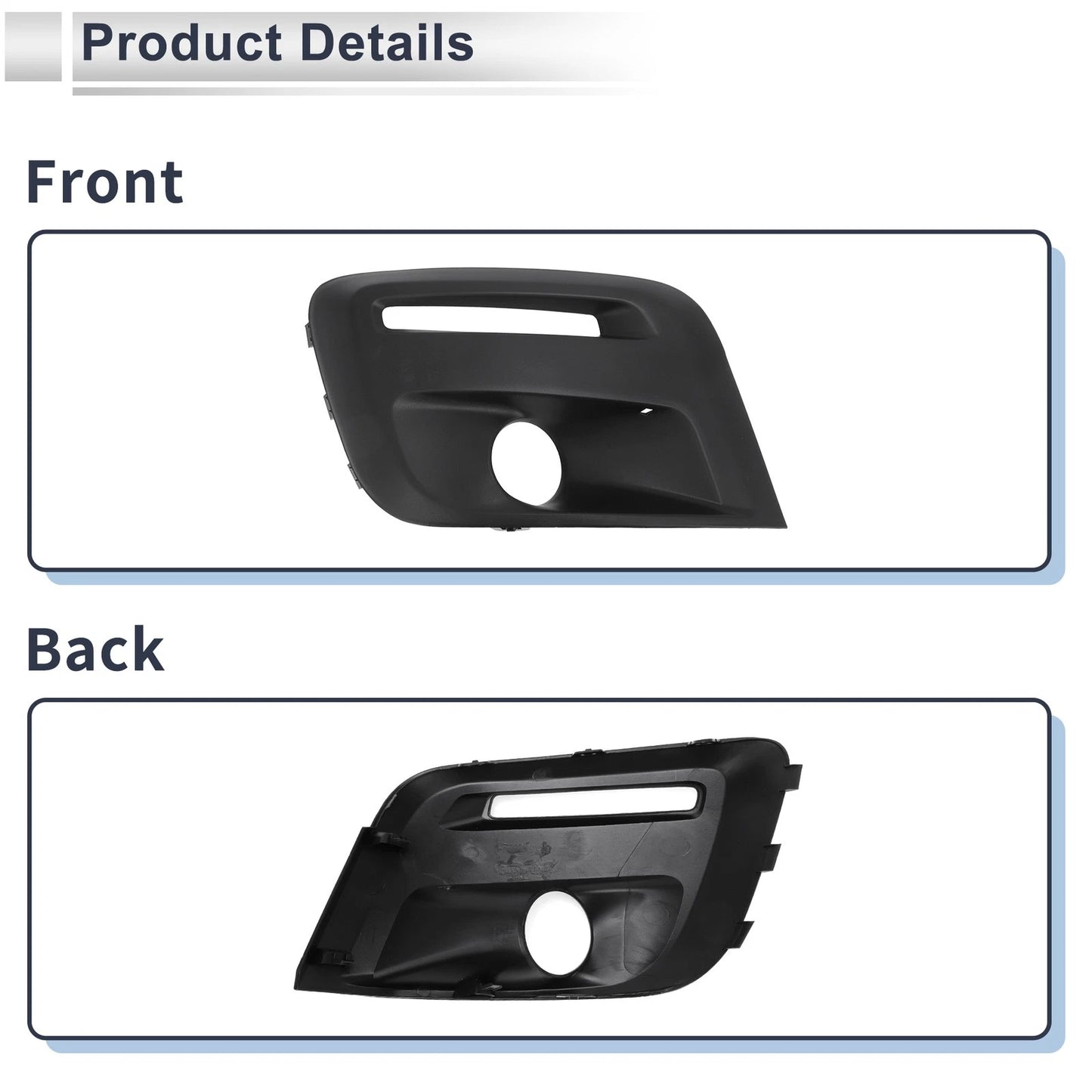 1 Pc Front Right Fog Light Grill for Nissan Partner (2015-2018)