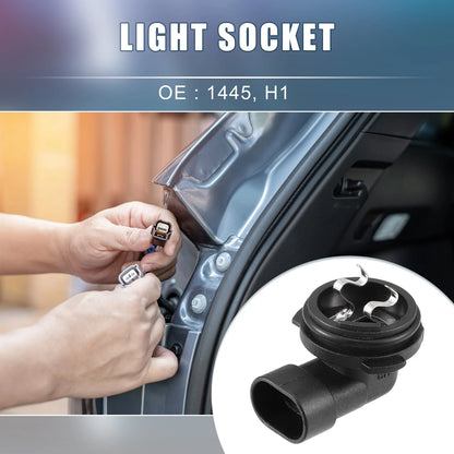 Fog Light Bulb Holder Socket 1445 H1 for Automotive Vehicle (Universal)
