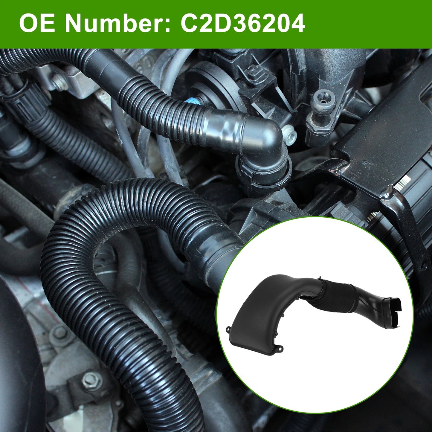 Car Engine Air Intake Hose Tube for Jaguar XF XJ (2011–2015) C2D36204