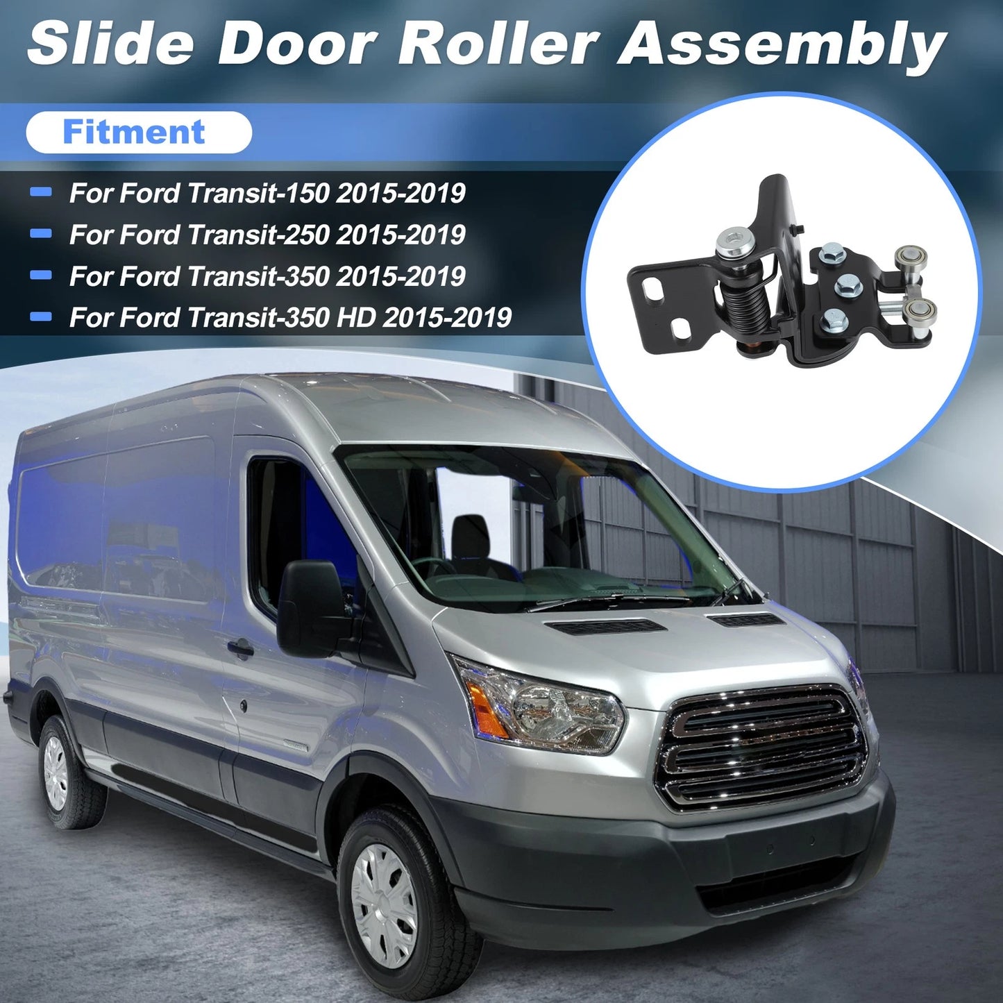 Sliding Door Roller Guide Middle Right for Ford Transit-150 (2015–2023) BK3Z-1525028-G
