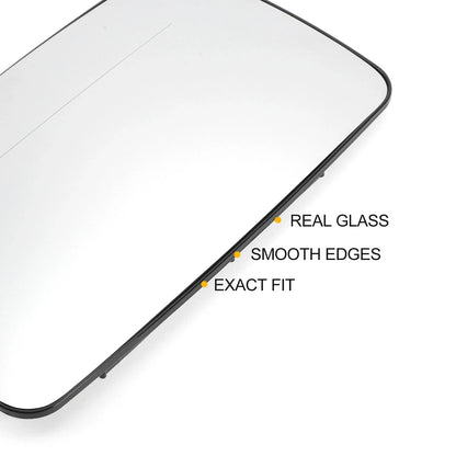 Left Upper White Mirror Glass with Back Heated for Mercedes Sprinter (1995-2006)