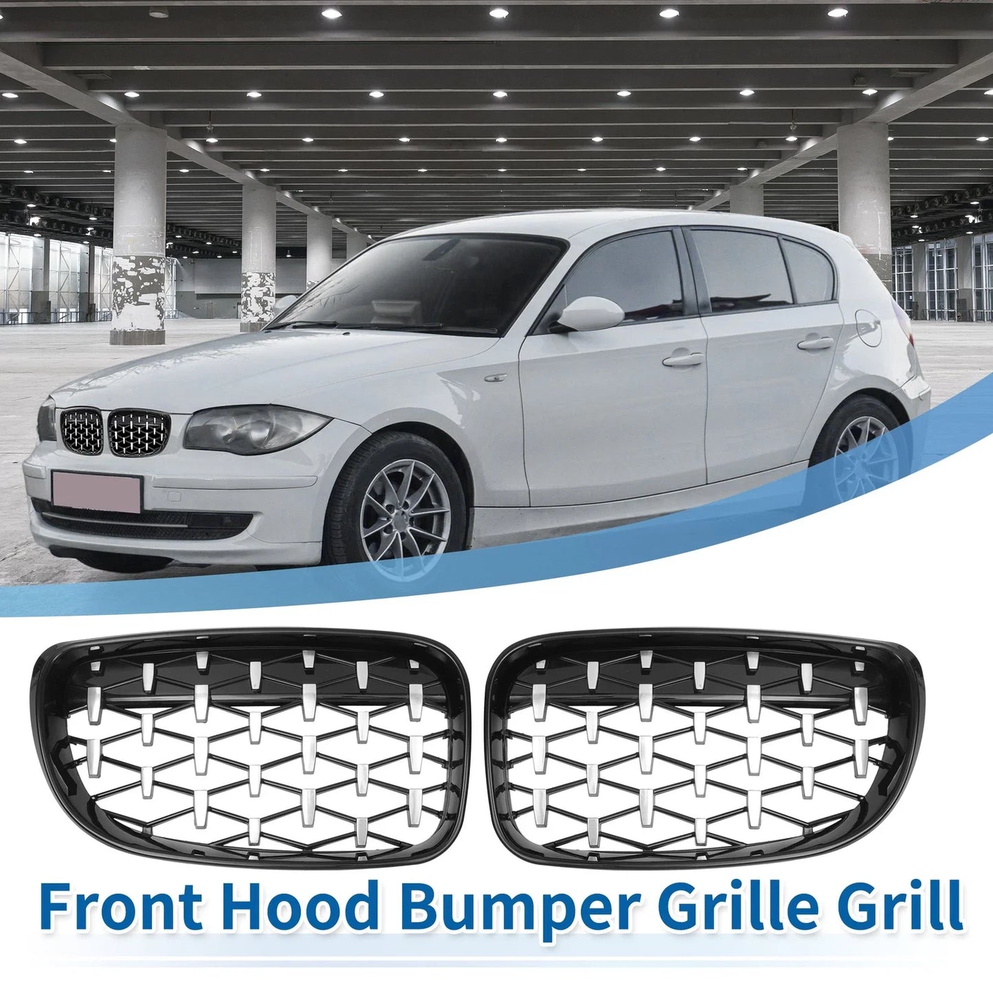Front Hood Bumper Grille for BMW 128i 135i