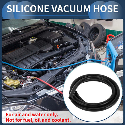 5FT 3/8" Silicone Vacuum Tubing Hose for Air and Water (10mm ID, 2.5mm Thickness)