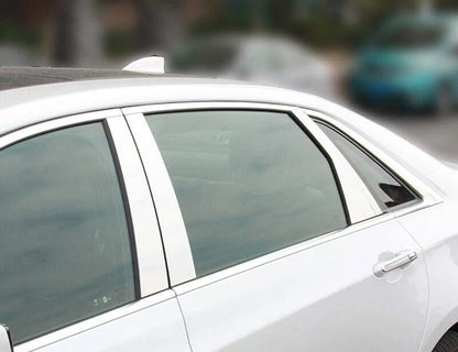Chrome Steel Door Window BC Pillar Posts Cover for Cadillac CT6 (2016–2020)