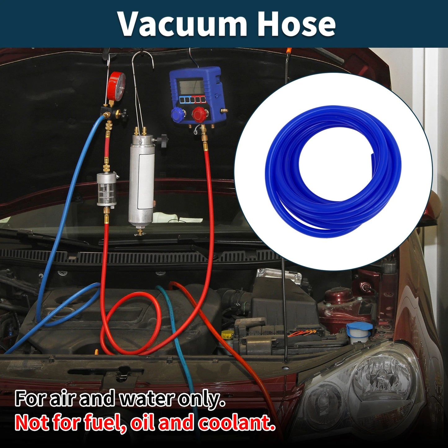 Vacuum Tubing Hose 20ft 10mm ID for Automotive Applications