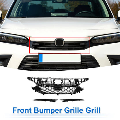 Front Upper Hood Bumper Grille for Honda Civic (2022–2024) Type-R Style