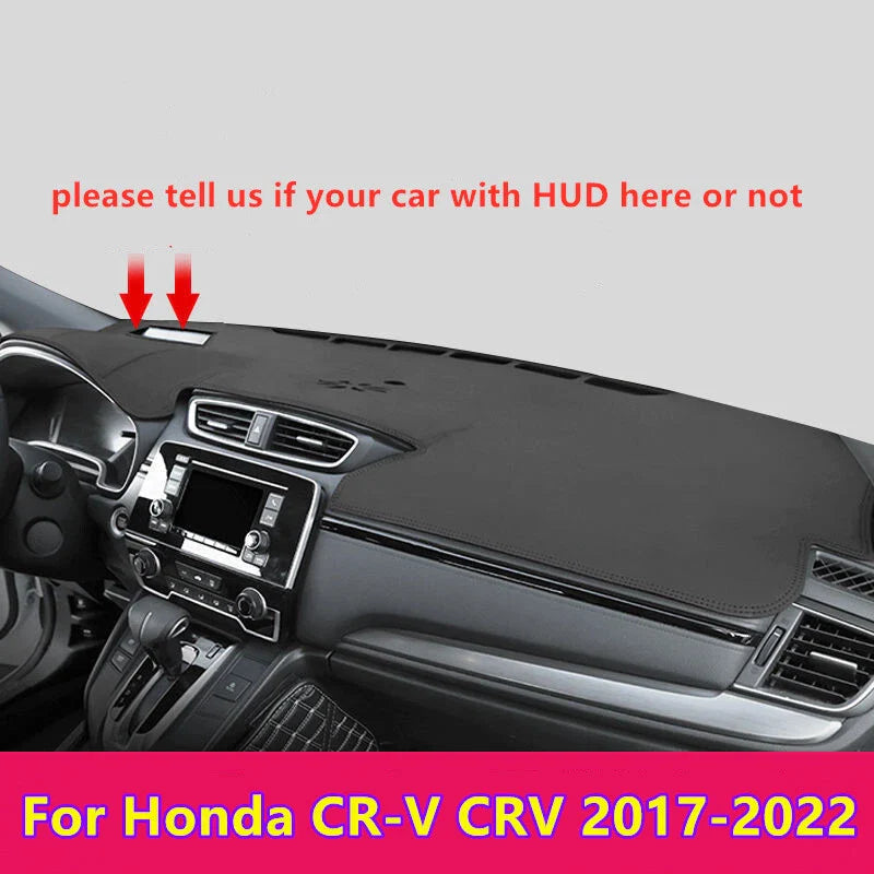 Leather Car Dashboard Cover Dash Protector Mat for Honda CR-V (2017–2022)