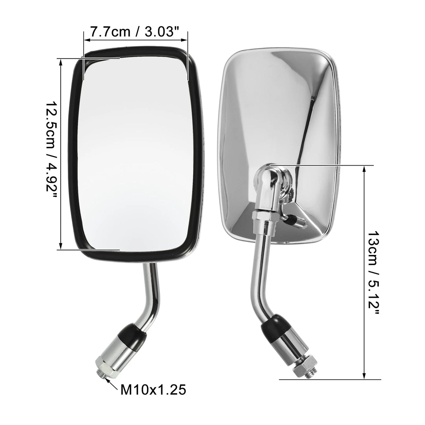 1 Pair 10mm Rearview Side Mirrors for Honda CB400SF (1992–2007)