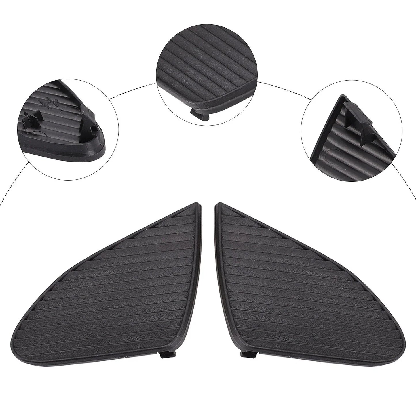 Fog Light Cover ABS Black for Lexus IS (2009–2011)