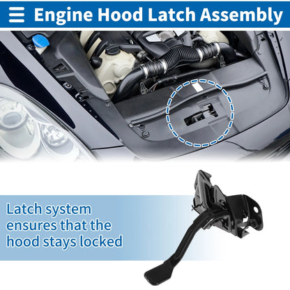 Hood Latch Assembly for Hyundai Elantra (2011–2016) No. 81130-3X000