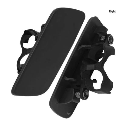 2X Front Bumper Fog Light Grille Trim for Audi A6L C8PA (2023+) Black Chrome
