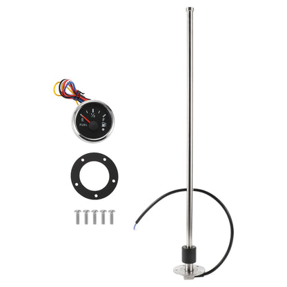 Fuel Sending Unit and Gauge Kit 240-33 Ohm 610mm for Boat Car Truck