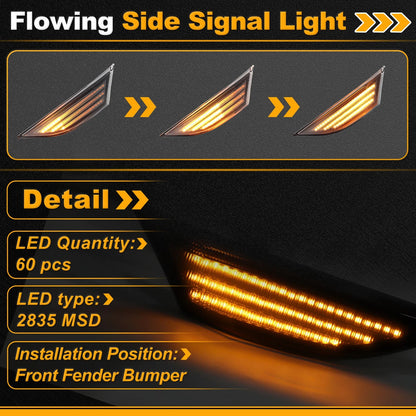 Side Marker Fender Light 99163125704 for Porsche 911 Carrera (2012–2019)