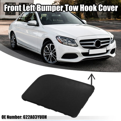 Front Bumper Tow Hook Cover for Nissan Sentra (2013–2019) - Black