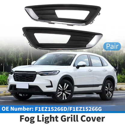 Fog Light Grill No.F1EZ15266D for Ford Focus Sedan (2015–2018) Black Chrome 1 Pair