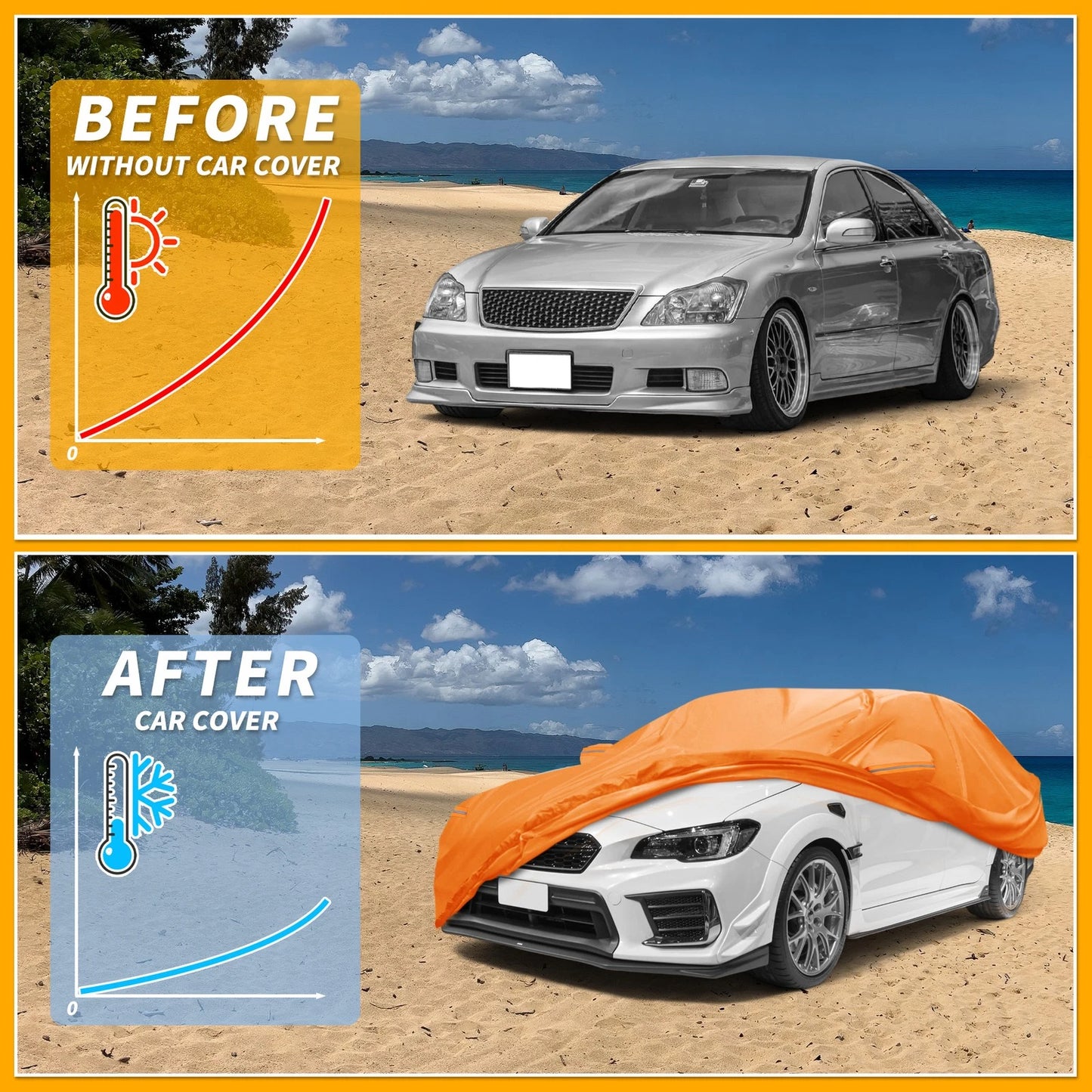 Waterproof All Weather Car Cover for Subaru WRX (2015–2023)