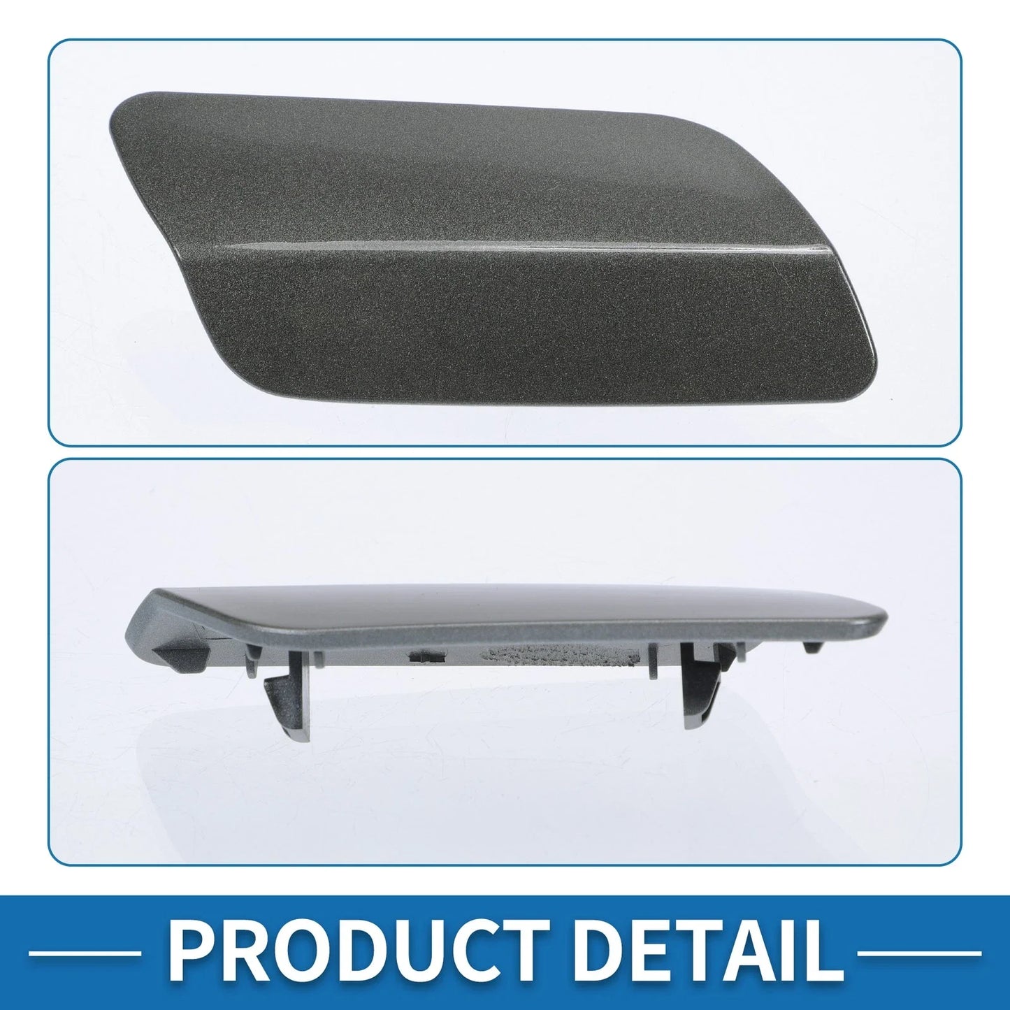 Front Right Side Bumper Headlight Washer Nozzle Cover Cap for BMW 640i Gray
