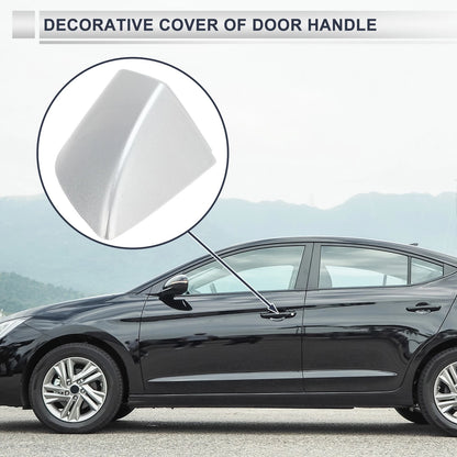 Front Left Door Handle Lock Cylinder Cover for VW (5KD837879) Silver ABS