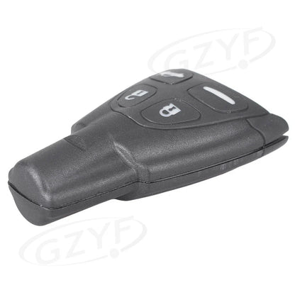 4 x Button Smart Key Fob Shell Cover for Saab 9-3 Sport (2003-2011) Black
