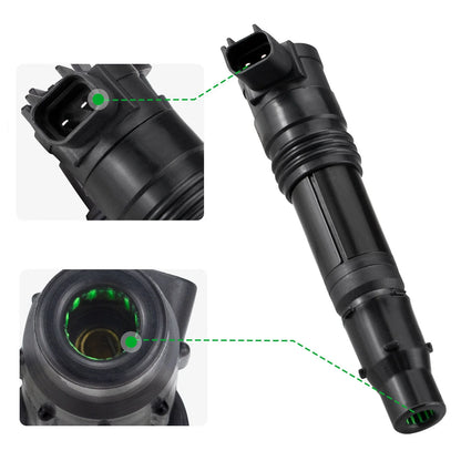 4x Ignition Coil Iridium Spark Plug for Kawasaki Ninja ZX-14 ZX-14R ZX-10R (2004–2015)