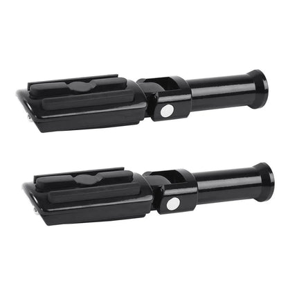 Black Rear Footpegs for Harley Softail Deluxe Slim FXDR (2018-2025)