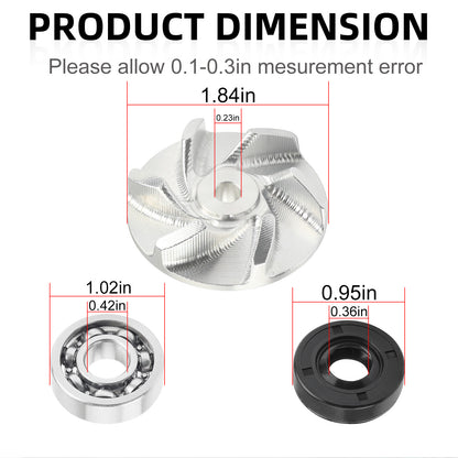 Water Pump Impeller Bearing Seal Gaskets Kit for Polaris Scrambler 400 (1995–2002)