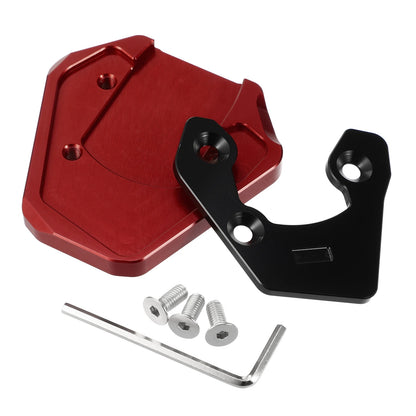 Set of 1 Kickstand Plate Pad for Suzuki GSXS 750 (2017–2022) Black Red