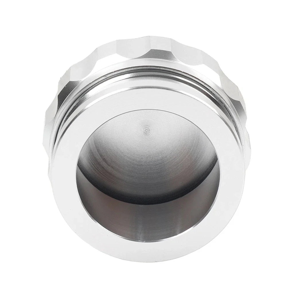 1.5" Silver Aluminum Weld-On Filler Neck w/ Cap for Fuel Tank