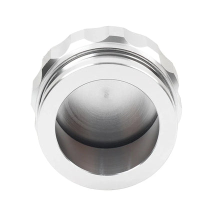 1.5" Silver Aluminum Weld-On Filler Neck w/ Cap for Fuel Tank