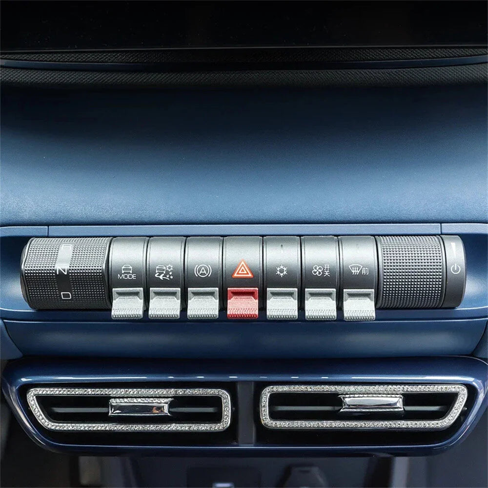 7Pcs Air Conditioning Control Button Stickers for BYD Dolphin Seagull
