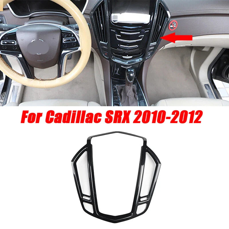 2 x Carbon Fiber Console Panel Cover for Cadillac SRX (2010–2012)