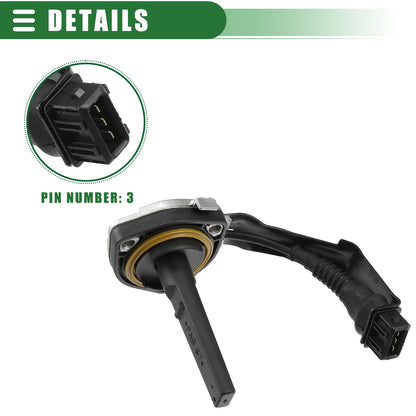 Oil Level Sensor for BMW 528i (2008–2016) 12617508002 Metal Plastic