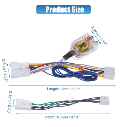 Set of 1 Radio Amp Subwoofer Amplifier Plug Play Wire Harness for Toyota Pickup (1989–1995)