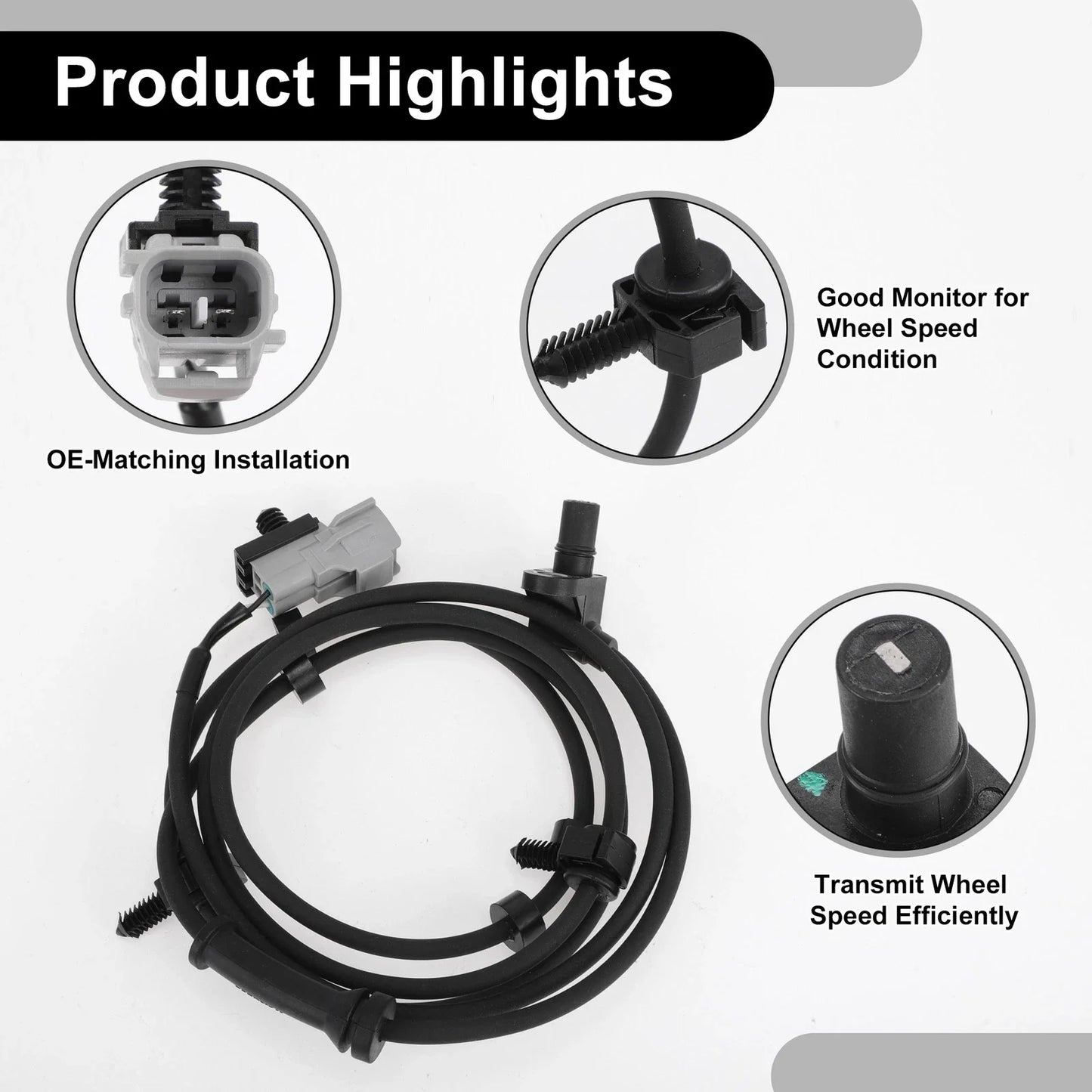 ABS Wheel Speed Sensor for Dodge Ram (2010-2018) - 1 x Rear Left/Right