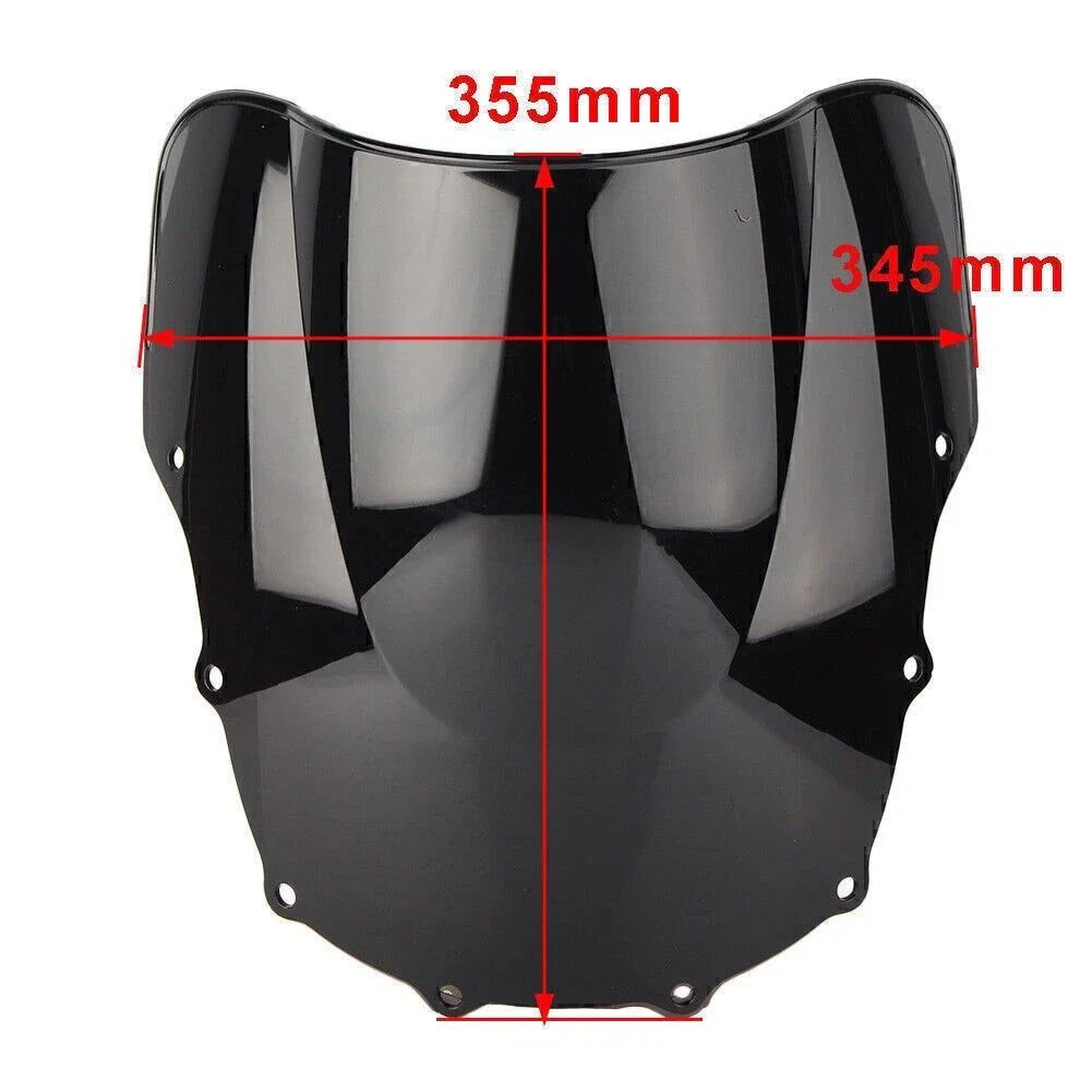 Windshield for Kawasaki ZZR400 Black Windproof Screen (1993-2007)
