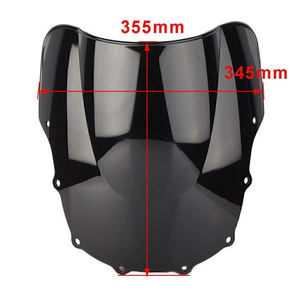 Windshield for Kawasaki ZZR400 Black Windproof Screen (1993-2007)