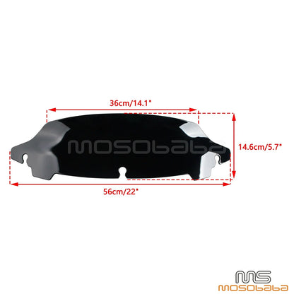 ABS Windshield for Harley Electra Glide, Street Glide, Ultra Limited (2014-2023)