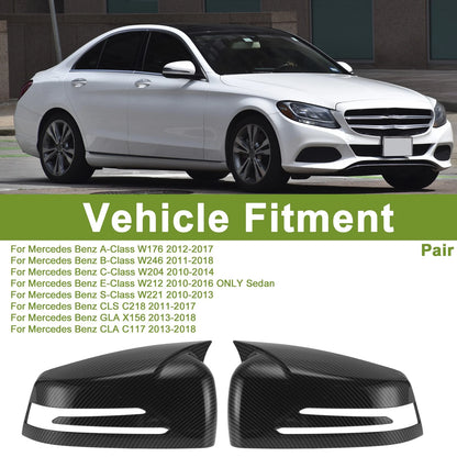 1 Pair Mirror Cover Cap for Mercedes-Benz A-Class W176 (2012–2017)