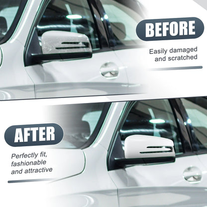 Left Mirror Cover Cap White for Mercedes Benz A Class B Class C Class E Class