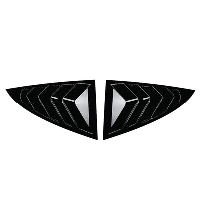 Glossy Black ABS Rear Window Louver Cover Trim for Tesla Model Y (2020-2023)