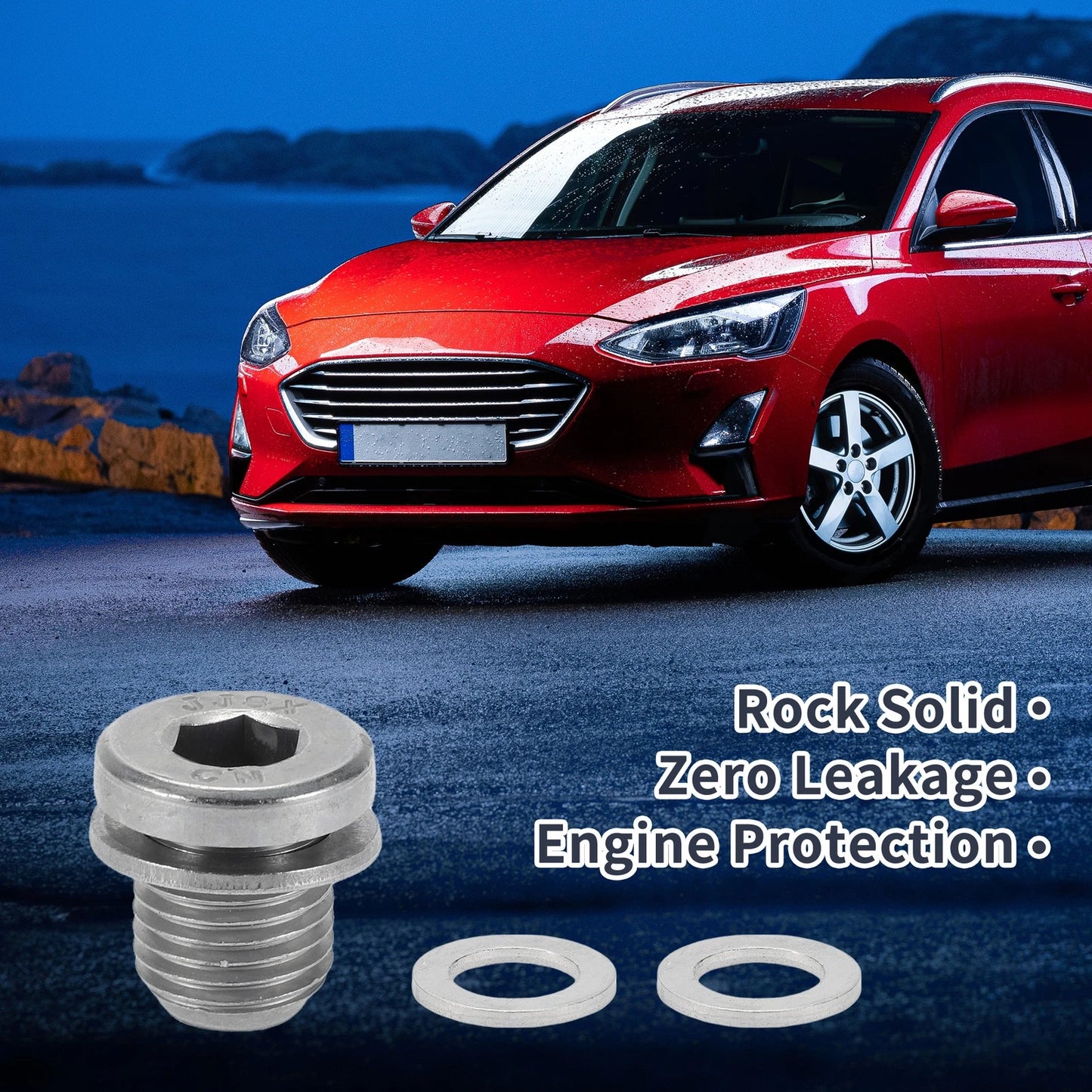 Set of 1 M14x1.5 Engine Oil Drain Plug with Gasket for Car Motorcycle
