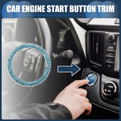 2X Engine Start Stop Button Cover for Universal Vehicles (LED)