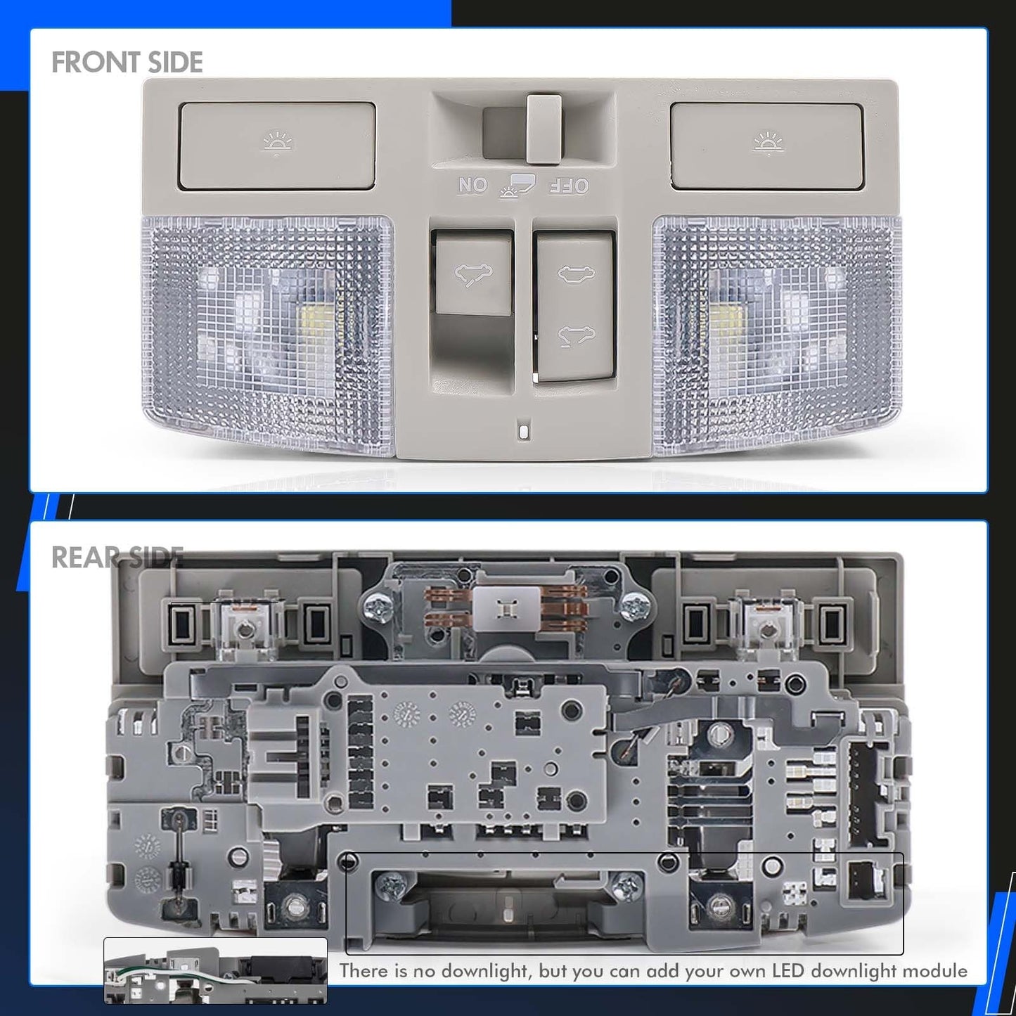 LED Overhead Console with Sunroof Switch for Mazda 3 (2010–2013)