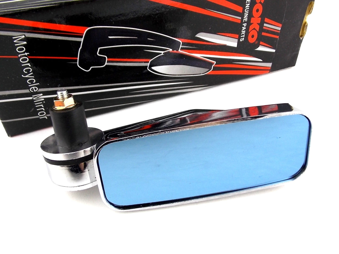 Chrome Handle Bar End Mirrors for Motorcycle (Universal Fit)